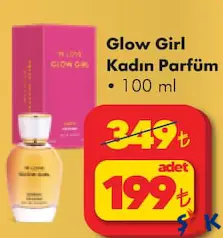 GLOW GİRL KADIN PARFÜM 100 ML fiyat ve kampanya bilgisi